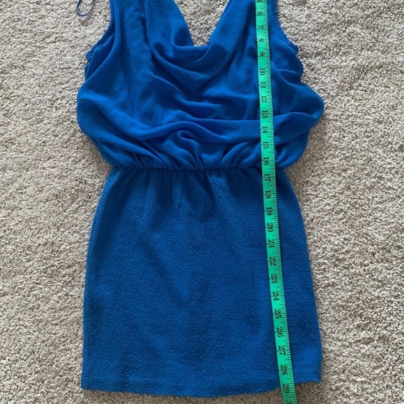 Zara Blue Open Back Dress - Picture 5 of 8